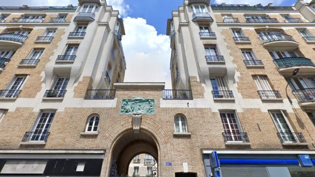 Façade HBM 117 rue de Belleville 75019 Paris
