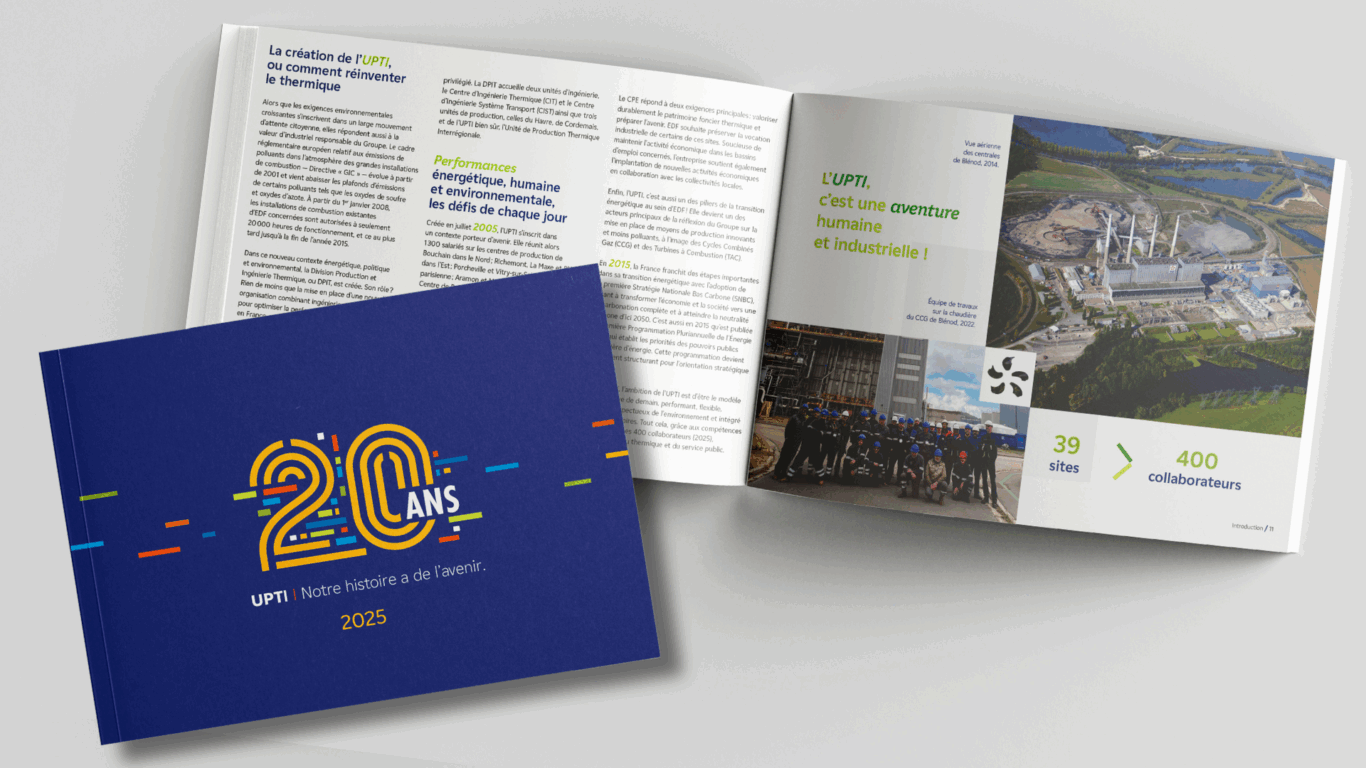 Livre anniversaire 20 ans de l'UPTI EDF